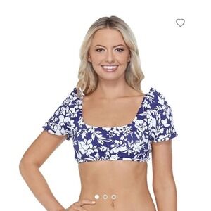 Women's Raisins Paris Bikini Top Navy Size M New With Tags